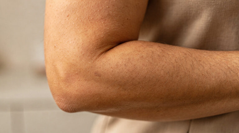 dermatitis herpetiformis – Dermatitis herpetiformis ist die Hautmanifestation der Zöliakie – stark juckende Bläschen an Ellbogen, Knien und Gesäß.